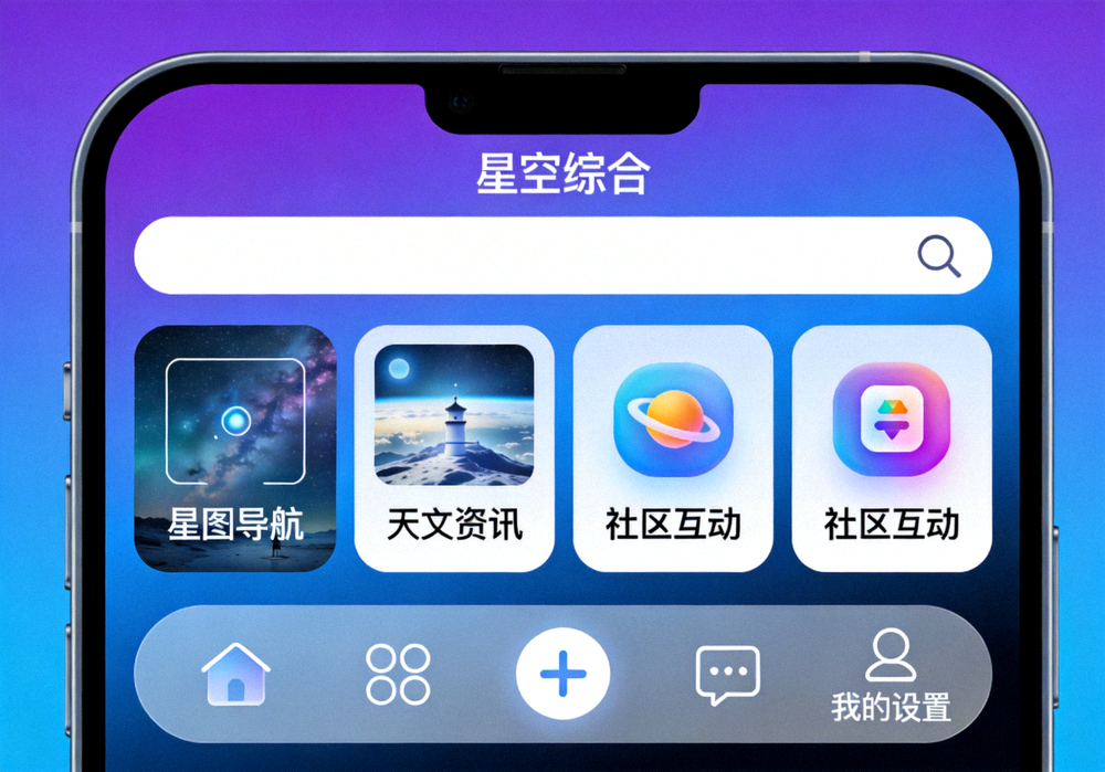 星空综合手机APP界面展示与功能预览
