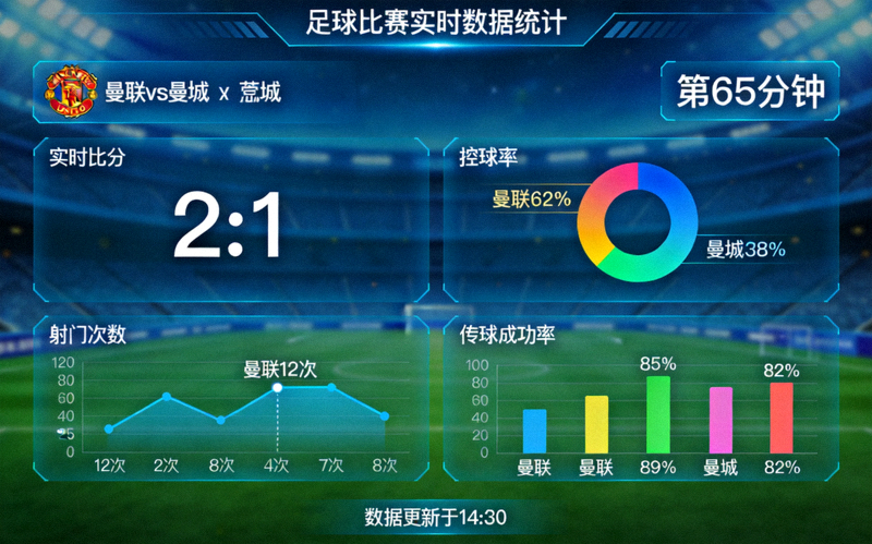 专业足球比赛数据分析与实时统计界面